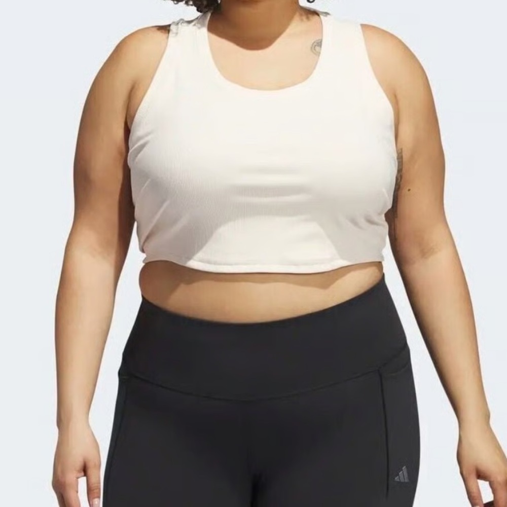 adidas x 11 Honoré Tank Top in Linen color size 2X plus size